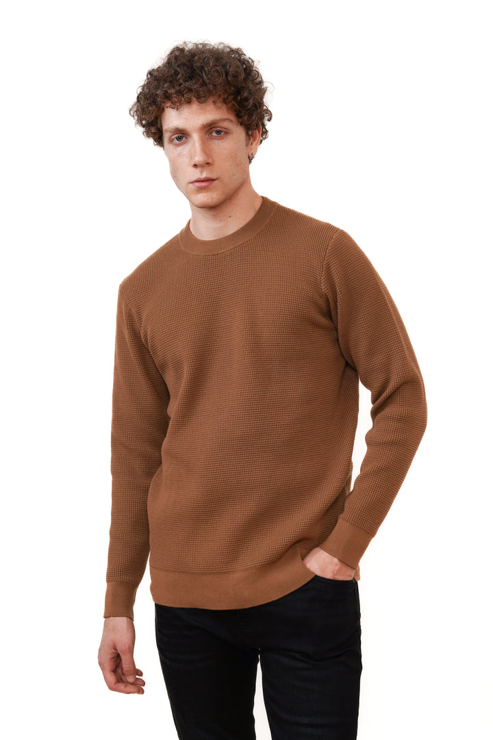 Wiktor | Sweter Premium o Teksturze Gofrowej