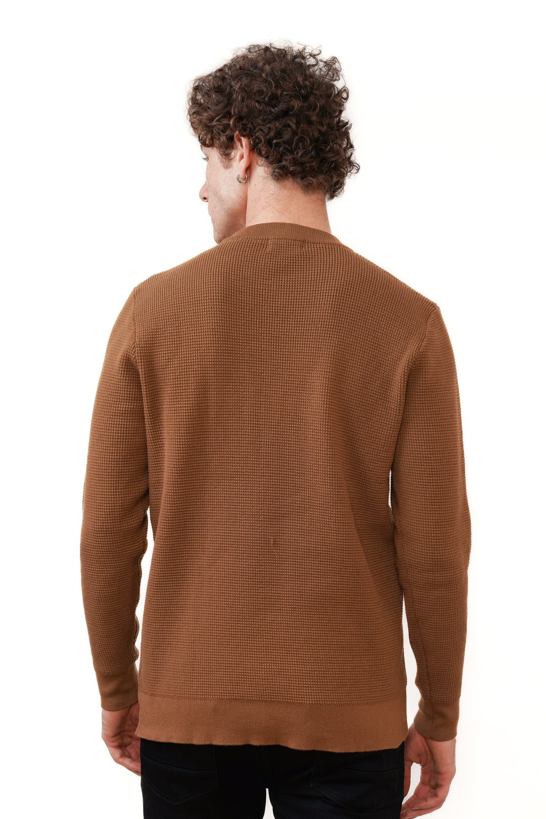 Wiktor | Sweter Premium o Teksturze Gofrowej