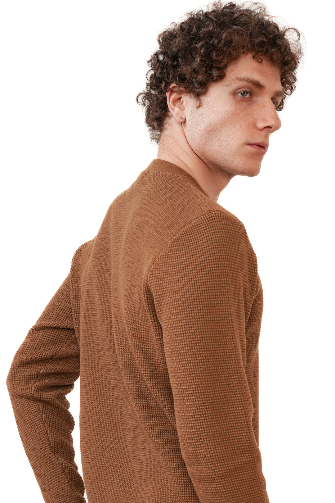 Wiktor | Sweter Premium o Teksturze Gofrowej