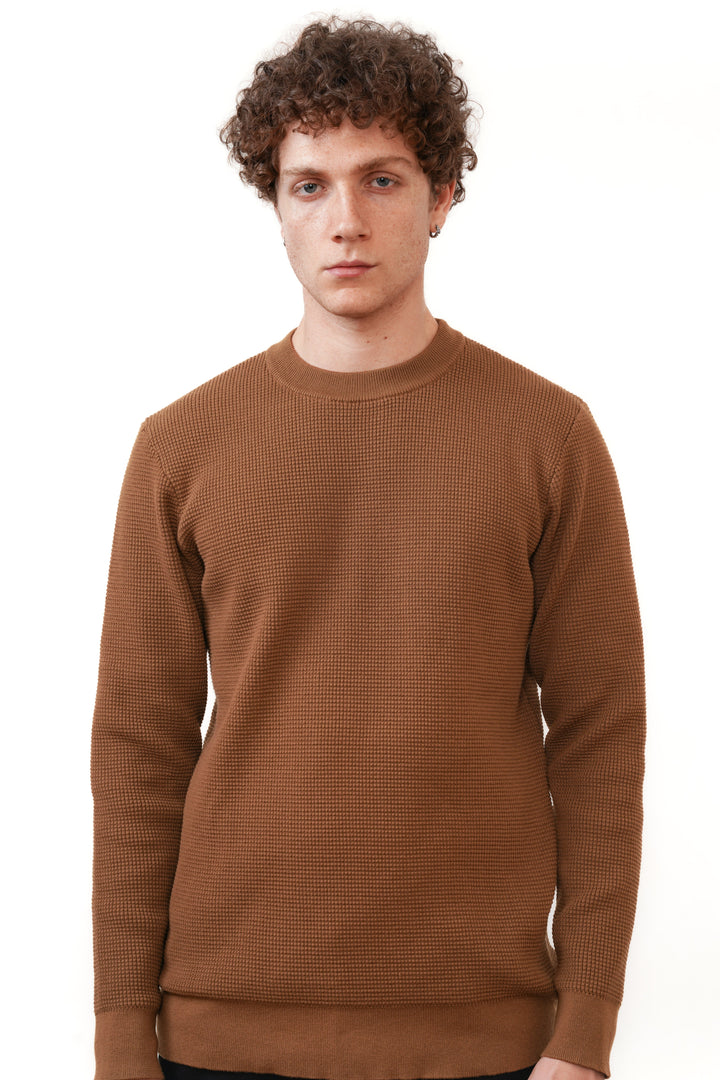 Wiktor | Sweter Premium o Teksturze Gofrowej