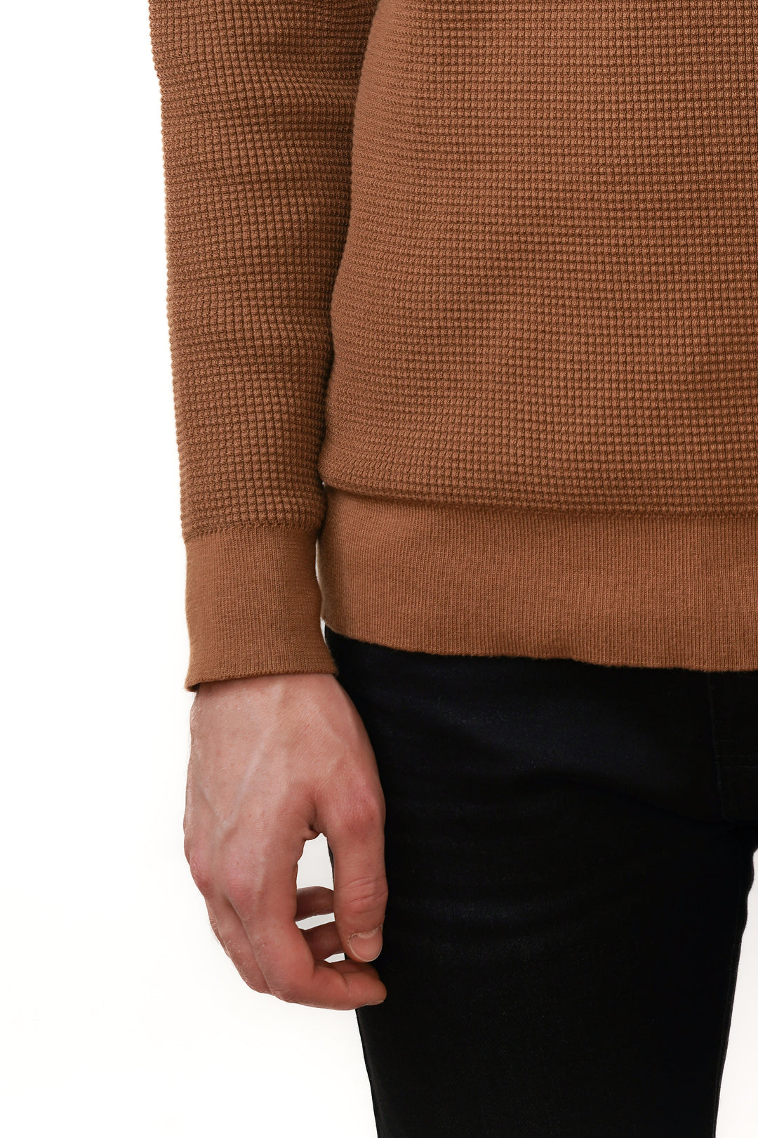 Wiktor | Sweter Premium o Teksturze Gofrowej