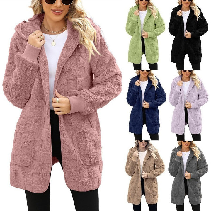 ☃️Ograniczona zniżka 49%❄️[S-5XL]🌸Nowość na sezon zimowy: Damska kurtka rekreacyjna z polaru w kratę 