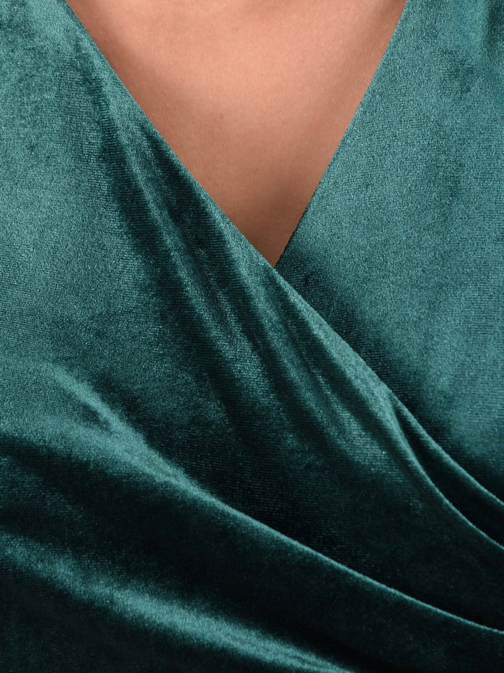 VÆRA™ | Welurowa sukienka świąteczna