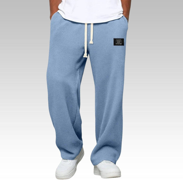Samuel – Spodnie komfortowe z szerokimi nogawkami i regulowanym pasem