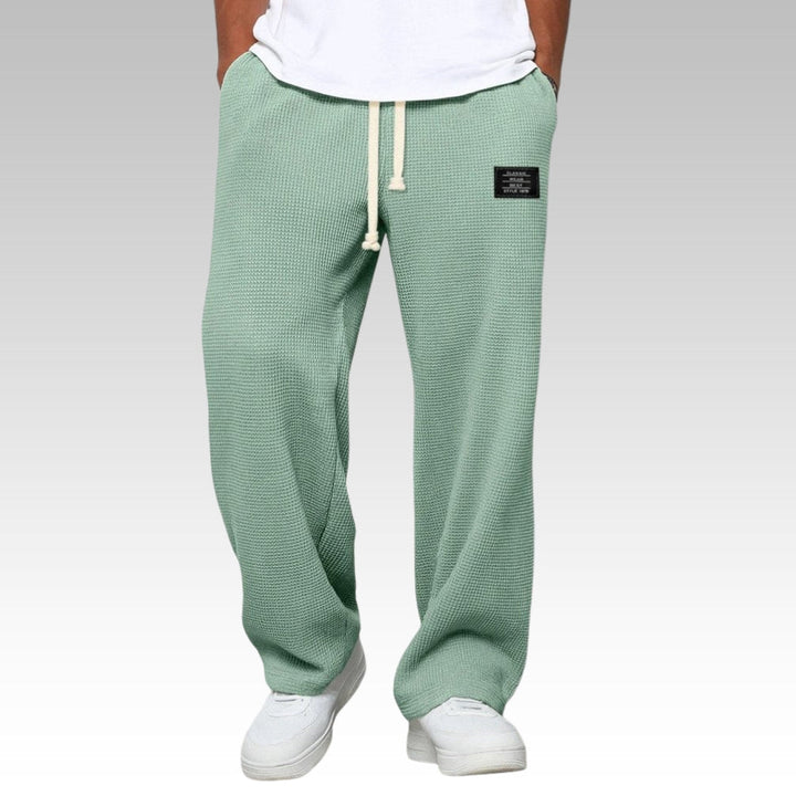 Samuel – Spodnie komfortowe z szerokimi nogawkami i regulowanym pasem