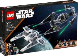 LEGO Star Wars Mandaloriański Myśliwiec Fang Fighter Kontra TIE Interceptor 75348