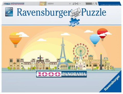 Ravensburger Puzzle 2D Panoramiczne 1000 elementów: Paryż 17393