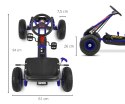 Gokart na pedały Thor Blue