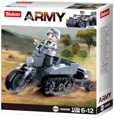 Klocki SLUBAN Army Motocykl 109 el. M38-B0680B