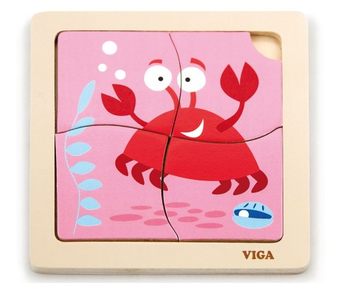 Viga 50146 Puzzle na podkładce - krab