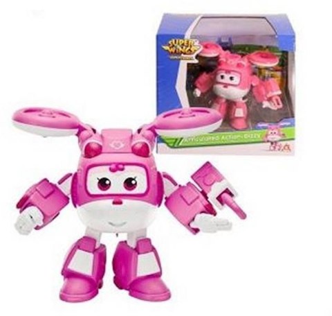 Super Wings samolot Articulated Action Dizzy 8cm