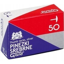 Pinezki srebrne S50 (10paczek) GRAND 110-1378