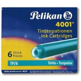 Naboje krótkie turkusowe TP/6 301705 PELIKAN