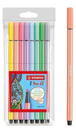 Flamaster PEN 68 PASTEL etui (8szt.) 68/8-01 STABILO