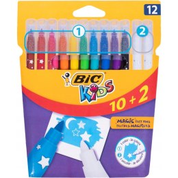 Flamastry 10+2 BIC KIDS COLOUR ERASE 9202953 Magic Felt Pens