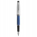 Pióro wieczne Expert Deluxe Metalic niebieski F CT 2187650 WATERMAN