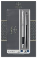 Komplet pióro wieczne + długopis JOTTER STAINLESS STEEL CT PARKER PARKER 2093258