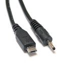 Ładowarka sieciowa 230V OMEGA 1xmicroUSB + 1x2,5x0,7mm 5V 2A 10W czarna (41836)