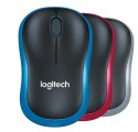 Mysz bezprzewodowa LOGITECH optyczna M185 czerwona 910-002240