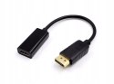 Adapter DisplayPort -> HDMI czarny BULK