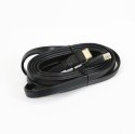 Kabel HDMI -> HDMI 3m v.1.4 4K płaski czarny OMEGA (41848)