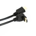 Kabel HDMI -> HDMI 5m v.1.4 kątowy czarny OMEGA (41854)