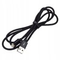 Kabel USB-A -> Lightning 1m 2,4A pleciony czarny EVERACTIVE (CBB-1IB)