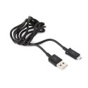 Kabel USB-A -> microUSB 1m 2A czarny PLATINET MUD (42868)