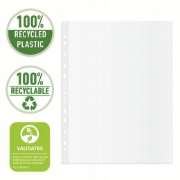 Koszulka groszkowa Recycled Premium PP 100 mic. opakowanie 100 sztuk A4 MAXI 627503 ESSELTE