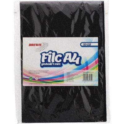 Filc A4 czarny FC410-10 1mm (10ark.) 682390