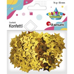 Konfetti gwiazdki 14g złote 284809 TITANUM