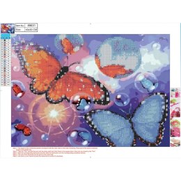 Mozaika diamentowa 5D BUTTERFLIES 30x40cm CENTRUM 0452-6303-91