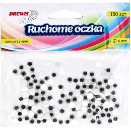 Oczka ruchome okrągłe 6mm (150) RO1 680365 BREWIS