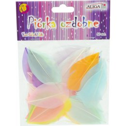 Piórka pastelowe mix 4-8 cm (50 szt.) P-3288 ALIGA