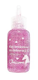 Klej brokatowy do dekoracji 3D 20ml UNICORN 24szt. INTERDRUK