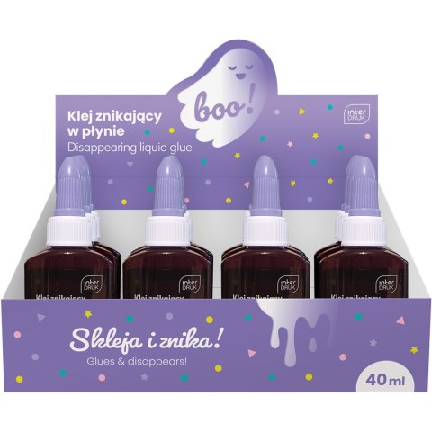 Klej znikający w płynie do dekoracji 40ml BOO 12szt. INTERDRUK