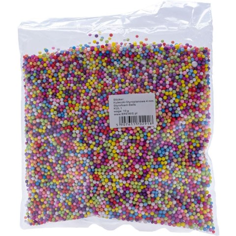 Kulki styropianowe mix kol. 4mm 10g KUL1 BREWIS