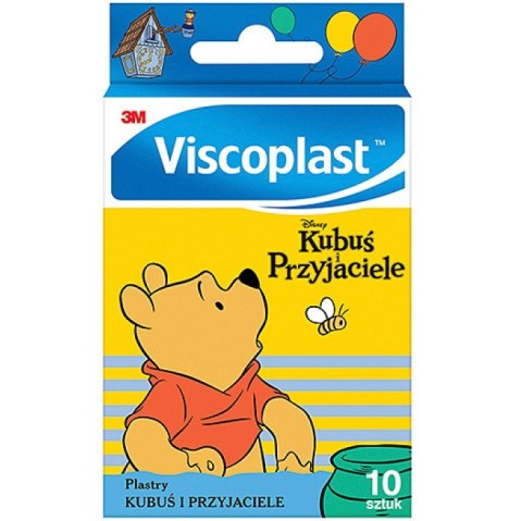 Plastry dla dzieci Kubuś i przyjaciele VISCOPLAST 72x25mm 10szt 4054596801080 3M