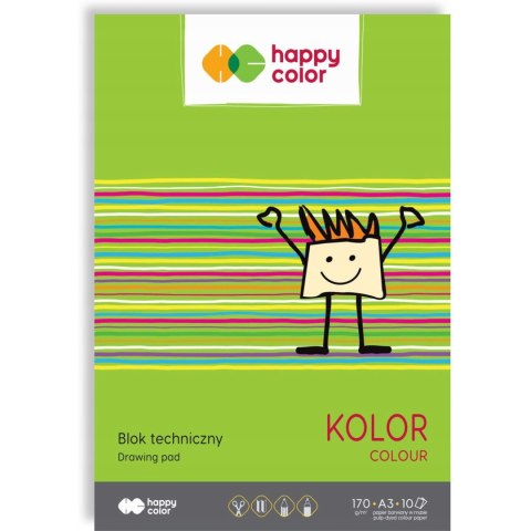 Blok techniczny A3 170g kolor 3550 3040-09 HAPPY COLOR