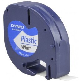 Taśma LETRATAG plast.biała 59422 12/4 S0721560 DYMO