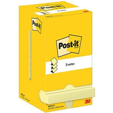 Bloczek 3M POST-IT Z-Notes R-330 76x76mm 100k ( 12 bloczków ) 70005288421