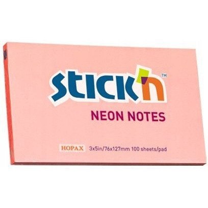 Bloczek STICK"N 127x76mm różowy neonowy 100k 21170 STICK"N