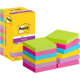 Bloczek samoprzylepny 76x76mm 90k mix kolorów (12szt) Super Sticky POST-IT 4064035065683