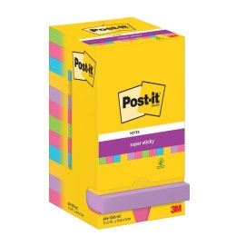 Bloczek samoprzylepny 76x76mm 90k mix kolorów (12szt) Super Sticky POST-IT 4064035065683