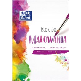 Blok do malowania A4 20k 120g biały 400093194 OXFORD