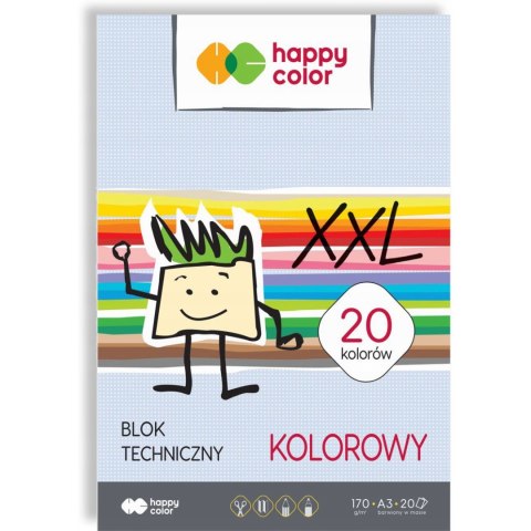 Blok techniczny kolor A3 20k 170g HA 3717 3040-09 HAPPY COLOR