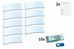 Identyfikatory imienne POLAR30 70x30mm (10 sztuk) stal nierdzewna POL30MA66-10DR