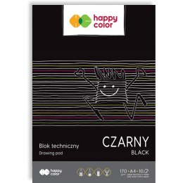 Blok techniczny A4 10k 170g czarny HA 3717 2030-9 HAPPY COLOR