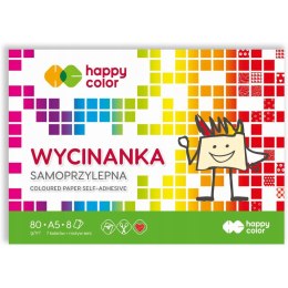 Blok wycinanka samoprzylepny A5 8k 100g HA 3710 1520-S8 HAPPY COLOR