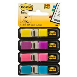 Zakładki indeksujące POST-IT 12x43mm neonowe 683-4AB 4x35szt 3M